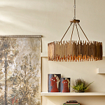 Люстра с абажуром из ротанга Wicker Furniture варинант исполнения - 4 | Loft Concept в Уфе