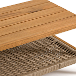 Стол журнальный для сада из акации Breathe Nature варинант исполнения - 3 | Loft Concept в Уфе