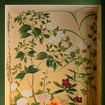 Обои ручная роспись Four Seasons Original colourway on painted Xuan paper with gold ombre варинант исполнения - 1 | Loft Concept в Уфе