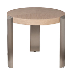 Столик журнальный круглый со светлым шпоном Light Veneer Table варинант исполнения - 1 | Loft Concept в Уфе