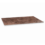 Стол обеденный с коричневой прямоугольной столешницей из керамики на четырех пластиковых ножках Brown Ceramics варинант исполнения - 3 | Loft Concept в Уфе