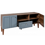 ТВ-тумба серая из массива бука с 2-мя дверками и ящиком Wenge Light варинант исполнения - 4 | Loft Concept в Уфе