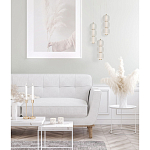 Подвесной светильник с 3-мя округлыми матовыми плафонами из белого стекла Golden Swirl варинант исполнения - 9 | Loft Concept в Уфе