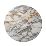 Столик журнальный с круглой мраморной столешницей на трех опорах Marble Stone Drawing варинант исполнения - 2 | Loft Concept в Уфе
