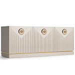 ТВ-тумба с 3-мя фактурными дверцами Satin Furniture варинант исполнения - 1 | Loft Concept в Уфе