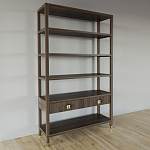 Стеллаж с двумя ящиками Elsa Dreams Walnut варинант исполнения - 1 | Loft Concept в Уфе