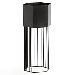 Кашпо Elevated Planters Сlive 59 черное  варинант исполнения - 1 | Loft Concept в Уфе