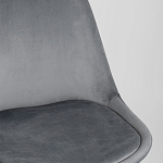 Стул с мягким велюровым сиденьем Arvika Grey варинант исполнения - 7 | Loft Concept в Уфе