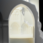 Встраиваемый в стену гипсовый светильник под покраску с эффектом разрушенной стены Antiquity Athena варинант исполнения - 9 | Loft Concept в Уфе