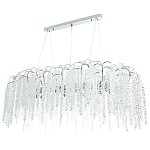 Линейная люстра с хрустальными подвесками Bunch of Crystal Berries Linear Chandelier 16 варинант исполнения - 1 | Loft Concept в Уфе