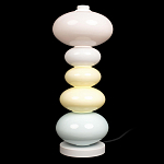 Настольная лампа из стеклянных сфер в пастельных тонах Высота 48 см Pastel Lunaria варинант исполнения - 1 | Loft Concept в Уфе