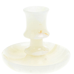 Подсвечник в виде чаши из натурального камня оникс Stone Candlestick варинант исполнения - 1 | Loft Concept в Уфе
