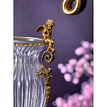 Ваза прозрачная с бронзовыми ручками в виде ангелов Eden Garden варинант исполнения - 4 | Loft Concept в Уфе