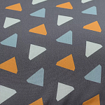 Постельное белье из сатина с принтом треугольники 150х200 см Triangular Dreams варинант исполнения - 2 | Loft Concept в Уфе