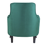 Кресло с мягкой обивкой из велюра на 4-х ножках из массива березы Scarlett Armchair green варинант исполнения - 3 | Loft Concept в Уфе
