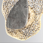 Бра с волнообразным стеклянным плафоном и вставкой из мрамора Liquid Stone варинант исполнения - 5 | Loft Concept в Уфе