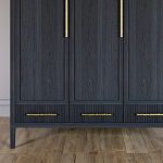 Большой Шкаф Primo Черный дуб с 3 дверьми и 3 выдвижными ящиками варинант исполнения - 2 | Loft Concept в Уфе