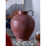 Ваза бордовая с 2-мя фактурными ручками Vase Burgundy Glaze варинант исполнения - 5 | Loft Concept в Уфе