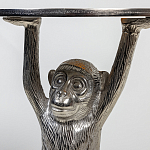 Столик с подстольем в виде обезьянки Bombay Nickel варинант исполнения - 6 | Loft Concept в Уфе
