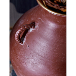 Ваза бордовая с 4-мя фактурными ручками Vase Burgundy Glaze варинант исполнения - 2 | Loft Concept в Уфе