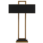 Настольная лампа прямоугольная с черным абажуром Strictness of Forms варинант исполнения - 2 | Loft Concept в Уфе