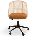 Офисное кресло из велюра и ротанга Eilwen Rattan Wicker Chair варинант исполнения - 2 | Loft Concept в Уфе