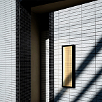 Светодиодное прямоугольное бра из металла черного цвета Lattice Lux варинант исполнения - 9 | Loft Concept в Уфе