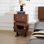 Тумбочка прикроватная с ящиком и дверцей Робот Robot Desk варинант исполнения - 2 | Loft Concept в Уфе