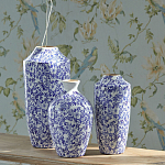 Ваза с синим цветочным узором Blue & White Ornament  варинант исполнения - 4 | Loft Concept в Уфе