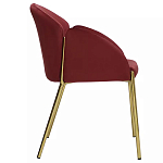 Стул бордовый на золотистых ножках Burgundy Chair варинант исполнения - 2 | Loft Concept в Уфе