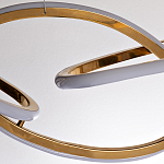 Люстра подвесная золотая в форме изогнутых колец Curved Rings варинант исполнения - 2 | Loft Concept в Уфе