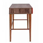 Стол письменный из массива бука с 2-мя ящиками красный Wenge Light варинант исполнения - 2 | Loft Concept в Уфе