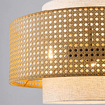 Подвесной светильник с декоративным поясом из плетеного бамбука Biuloggicu варинант исполнения - 4 | Loft Concept в Уфе