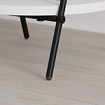 Стол приставной с 2-мя круглыми белыми столешницами ESSEL SIDE TABLE WHITE варинант исполнения - 3 | Loft Concept в Уфе