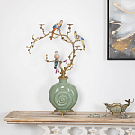 Фарфоровый подсвечник с бронзовым декором Eden Garden варинант исполнения - 4 | Loft Concept в Уфе