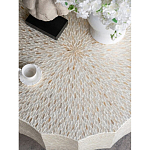 Стол кофейный с отделкой раковинами устриц Coastal Charm варинант исполнения - 5 | Loft Concept в Уфе