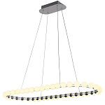 Люстра подвесная светодиодная с круглыми плафонами белого цвета PEARLS Suspension 100  варинант исполнения - 2 | Loft Concept в Уфе