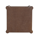 Приставной столик деревянный с резными ножками и нижней полкой Vintage Side Table Brown Wood варинант исполнения - 2 | Loft Concept в Уфе