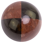 Шар декоративный из натуральных камней Лемезит и Змеевик Черный Natural Stone Spheres варинант исполнения - 1 | Loft Concept в Уфе