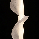 Люстра с белым скрученным плафоном Golden Swirl варинант исполнения - 5 | Loft Concept в Уфе