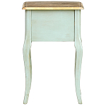 Прикроватная тумба из массива березы светло-бирюзовая Montmartre Provence Bedside Table варинант исполнения - 7 | Loft Concept в Уфе