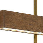 Люстра линейная прямоугольная Wooden Straight Shapes варинант исполнения - 1 | Loft Concept в Уфе