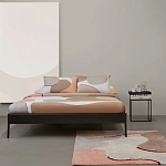 Ковер из хлопка с абстрактным принтом бежевого цвета Elysian Flow Blush варинант исполнения - 5 | Loft Concept в Уфе