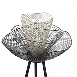Торшер с трехъярусным плафоном из металлической сетки Metal Mesh Floor Lamp варинант исполнения - 4 | Loft Concept в Уфе