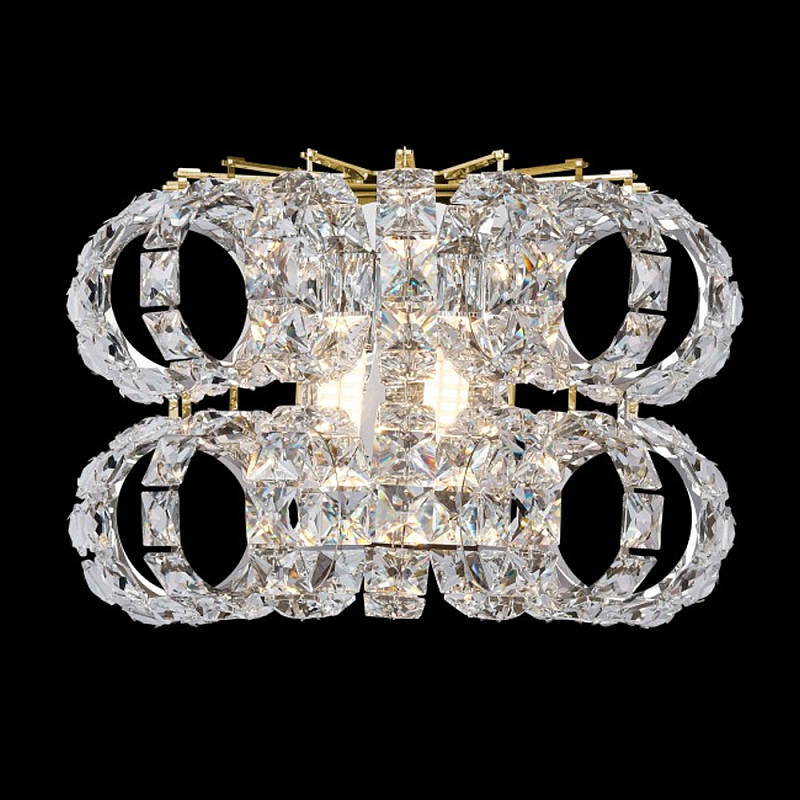 Бра с россыпью хрусталя Perfection of Diamonds Золотой Прозрачный Хром Бра с россыпью хрусталя Perfection of Diamonds Золотой Прозрачный Хром в Уфе | Loft Concept