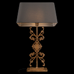 Настольная лампа на ажурном чугунном основании с серым абажуром Openwork Lamp варинант исполнения - 4 | Loft Concept в Уфе