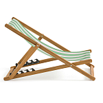 Шезлонг из акации и ткани Argentina варинант исполнения - 5 | Loft Concept в Уфе