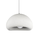Подвесной светильник с куполообразным белым фактурным абажуром Sergey Makhno варинант исполнения - 1 | Loft Concept в Уфе