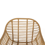 Стул с ротанговым плетением Wicker Half Chair с подлокотниками варинант исполнения - 4 | Loft Concept в Уфе