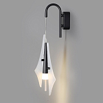 Бра черного цвета с плафоном из рельефного стекла Glass Pod варинант исполнения - 4 | Loft Concept в Уфе